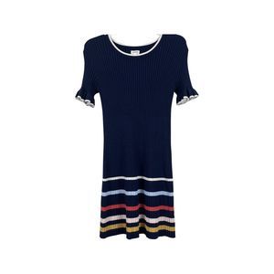 Gymboree Girl's Navy Ribbed Sweater Dress Size M 7-8